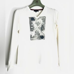 Richmond X Long Sleeve V-Neck T Shirt